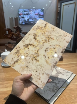 TẤM ỐP THAN TRE TRANH ĐÁ TRÁNG GƯƠNG