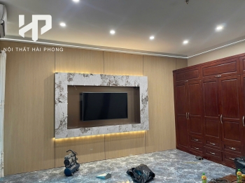Công Trình Ốp Vách Phòng Khách ở Phú Thọ